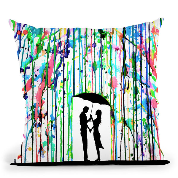 Pour Deux Throw Pillow By Marc Allante
