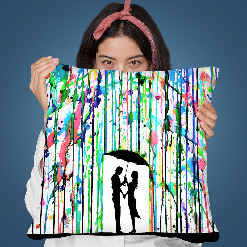 Pour Deux Throw Pillow By Marc Allante