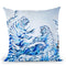 The Crashing Waves Throw Pillow By Marc Allante