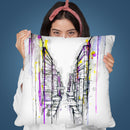 This City Sleeps Throw Pillow By Marc Allante