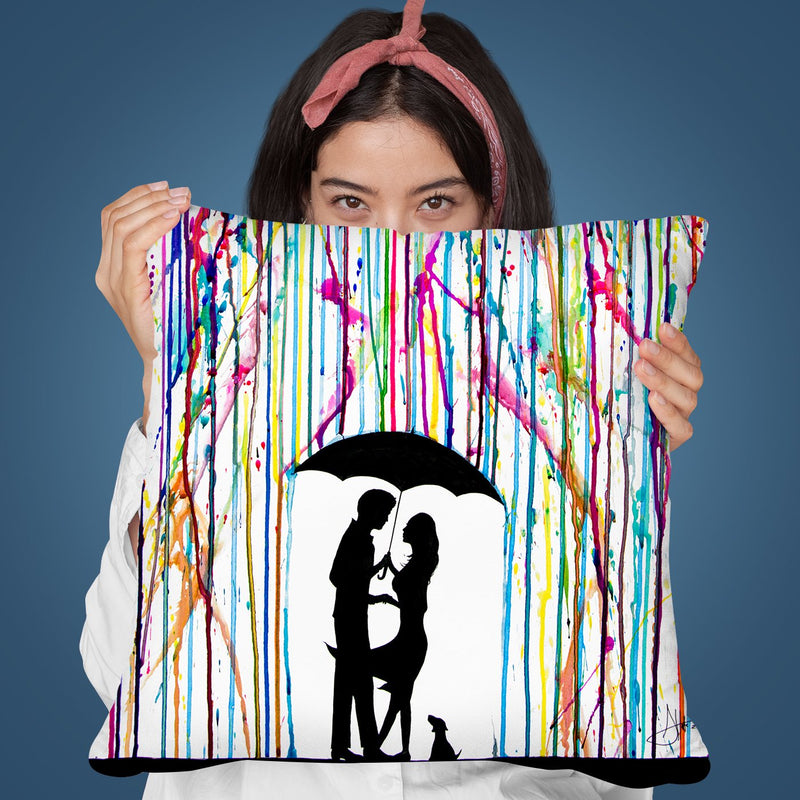 Two Step Throw Pillow By Marc Allante