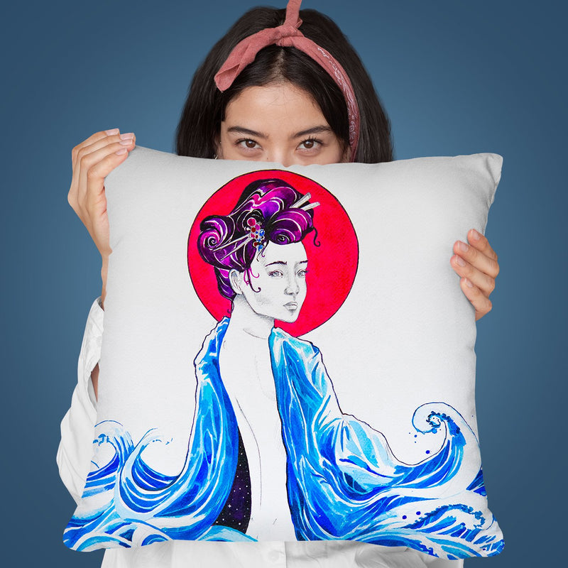Yume Throw Pillow By Marc Allante