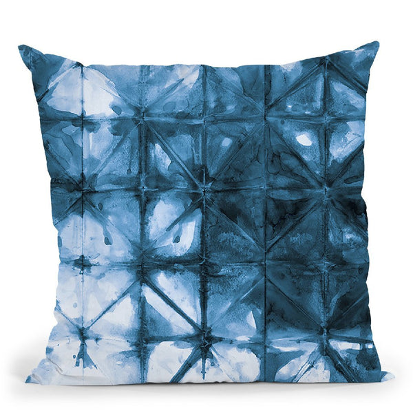 Kanari Iv Indigo Throw Pillow By Melissa Averinos