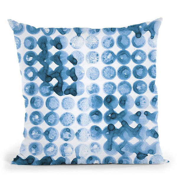 Kanari Iii Indigo Throw Pillow By Melissa Averinos