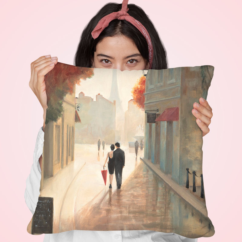 Paris Romance I Throw Pillow by Marco Fabiano