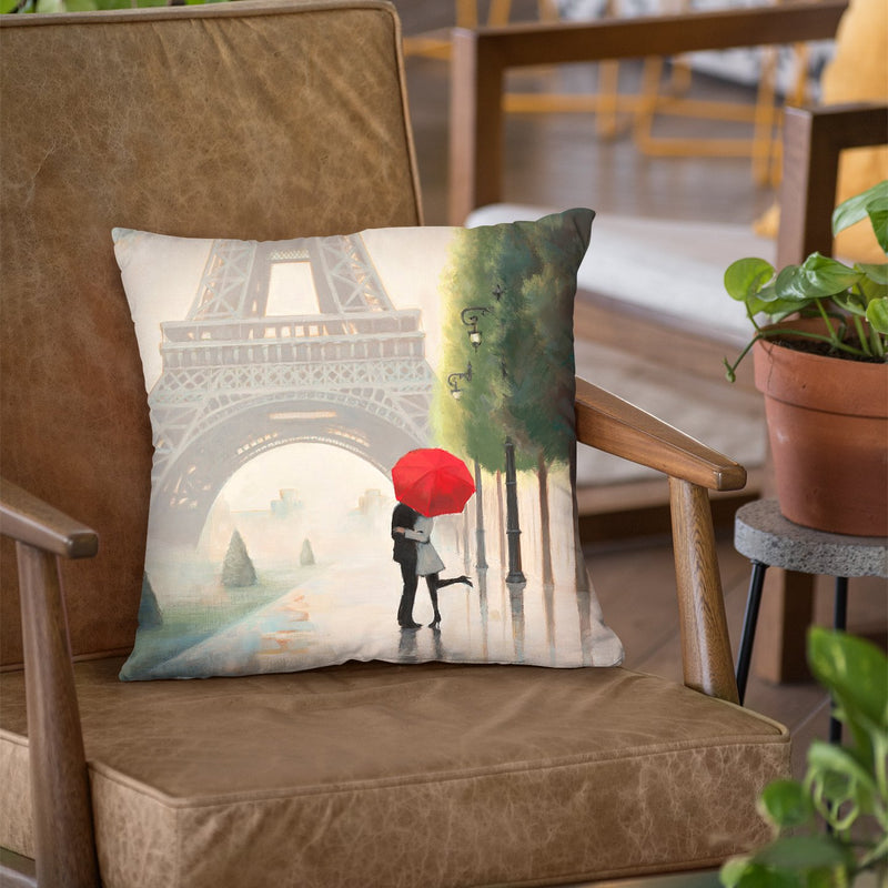Paris Romance Ii Throw Pillow by Marco Fabiano