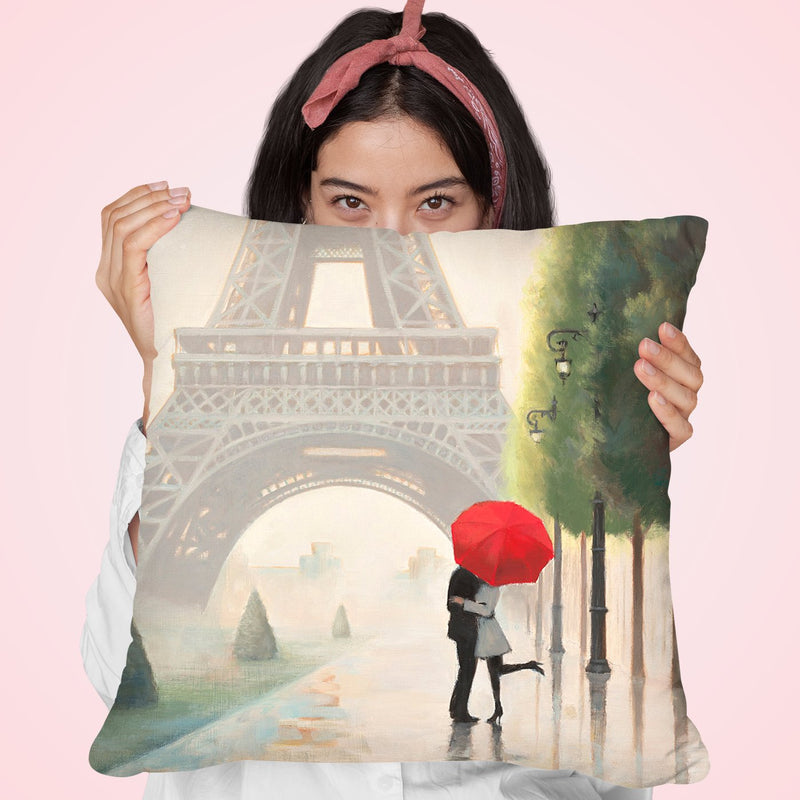 Paris Romance Ii Throw Pillow by Marco Fabiano