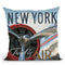 Travel By Air Ii Throw Pillow by Marco Fabiano