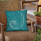 Coastal Blueprint V Throw Pillow by Marco Fabiano