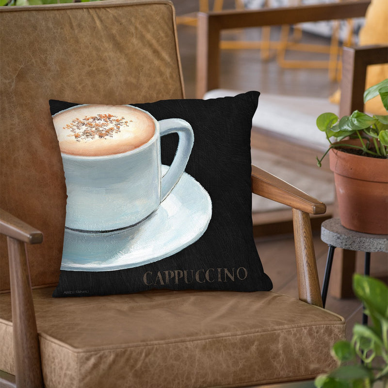 Dark Roast Iv Throw Pillow by Marco Fabiano