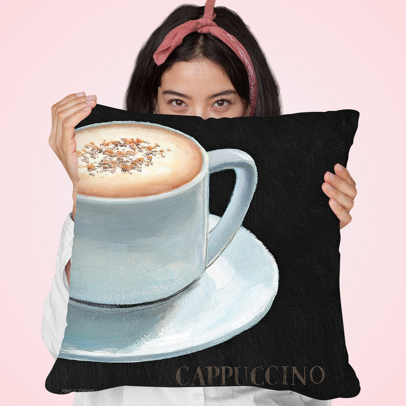 Dark Roast Iv Throw Pillow by Marco Fabiano