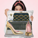 Forever Fashion Iv Throw Pillow by Marco Fabiano