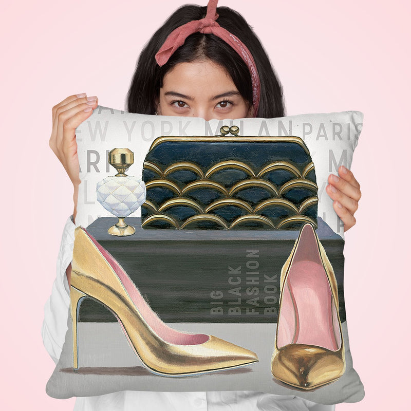 Forever Fashion Iv Throw Pillow by Marco Fabiano