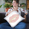 Wake Up And Make Up V Throw Pillow By Marco Fabiano