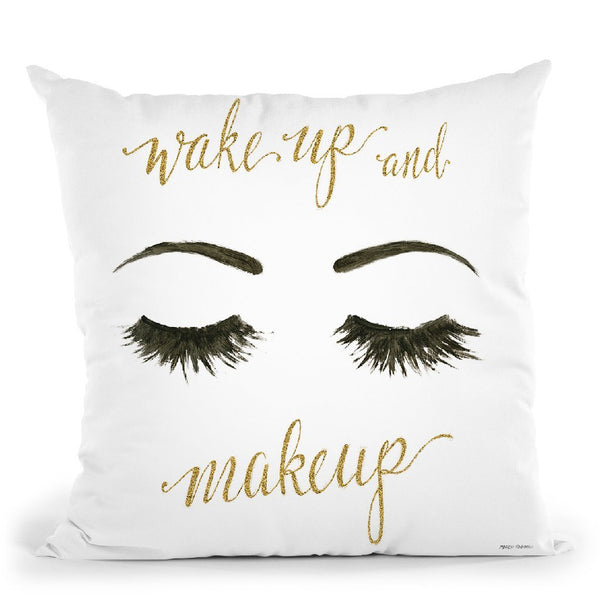 Wake Up And Make Up I Throw Pillow By Marco Fabiano