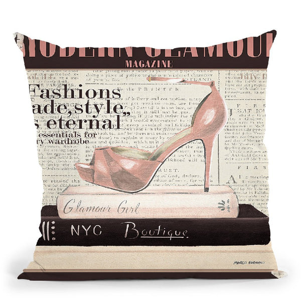 Fashion Magazine Iv Cover Throw Pillow By Marco Fabiano