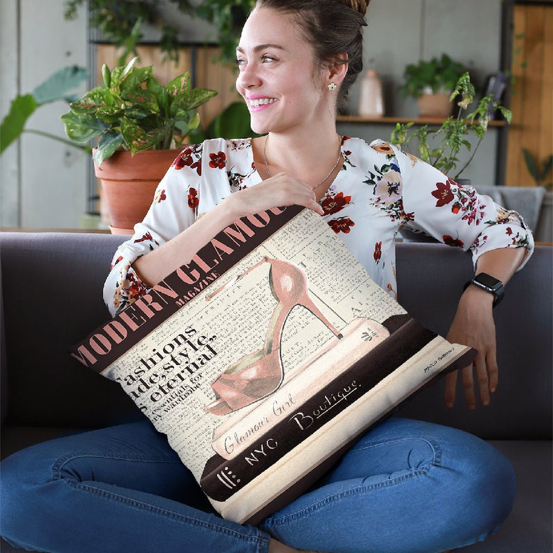 Fashion Magazine Iv Cover Throw Pillow By Marco Fabiano