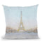 Eiffel Romance No Couple Turquoise Throw Pillow By Marco Fabiano