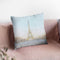 Eiffel Romance No Couple Turquoise Throw Pillow By Marco Fabiano