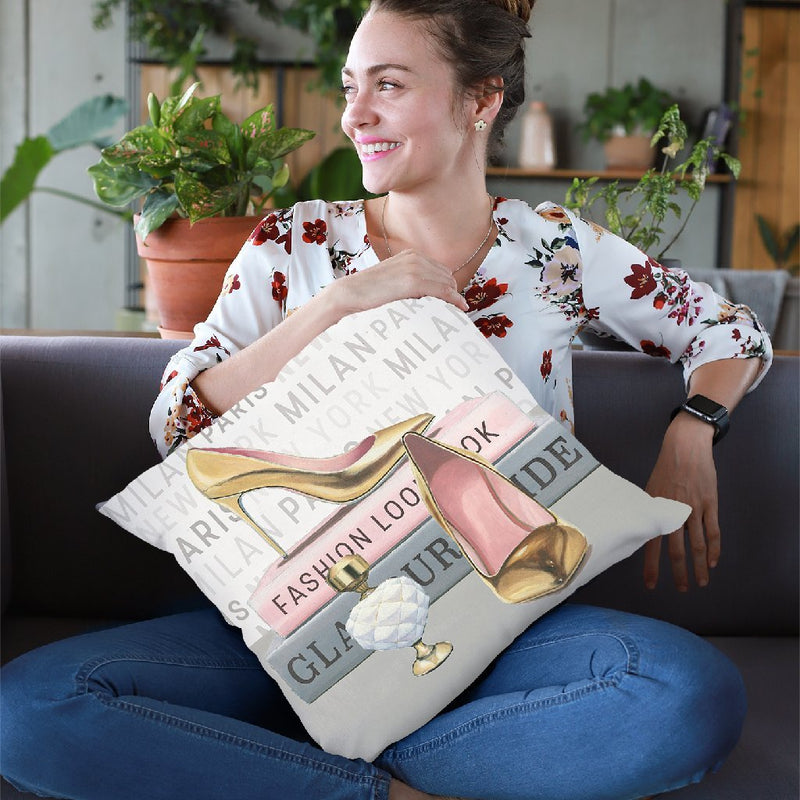 Forever Fashion V Throw Pillow By Marco Fabiano