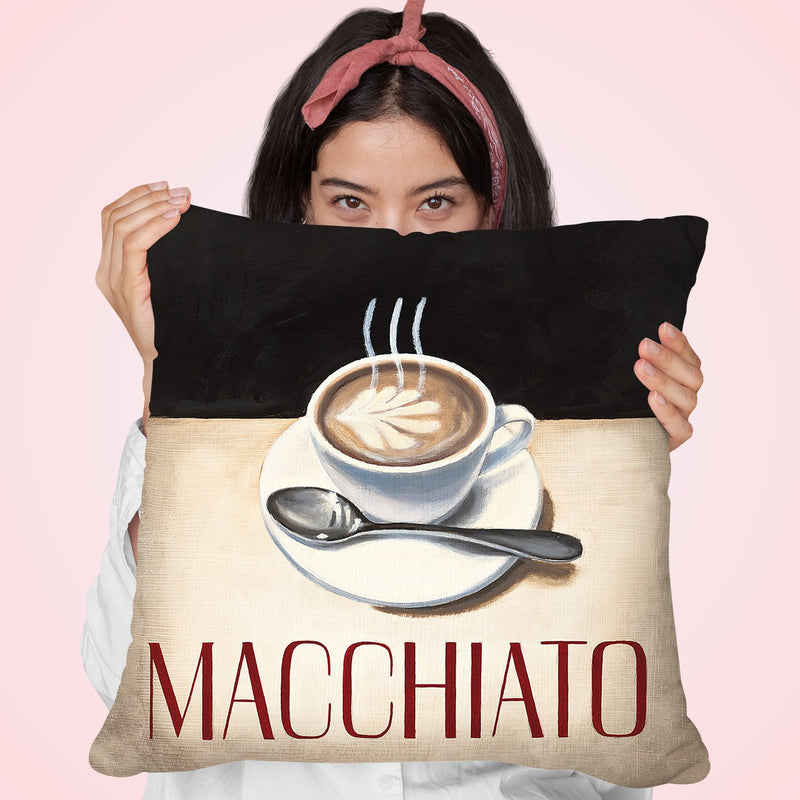 Cafe Moderne Vi Throw Pillow by Marco Fabiano
