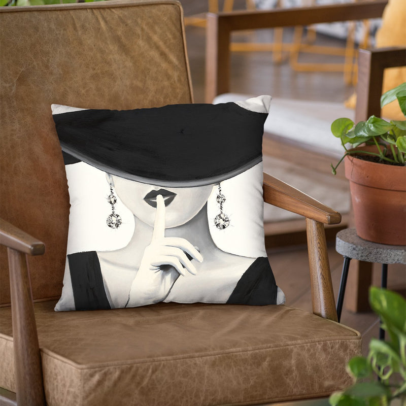 Haute Chapeau I Throw Pillow by Marco Fabiano