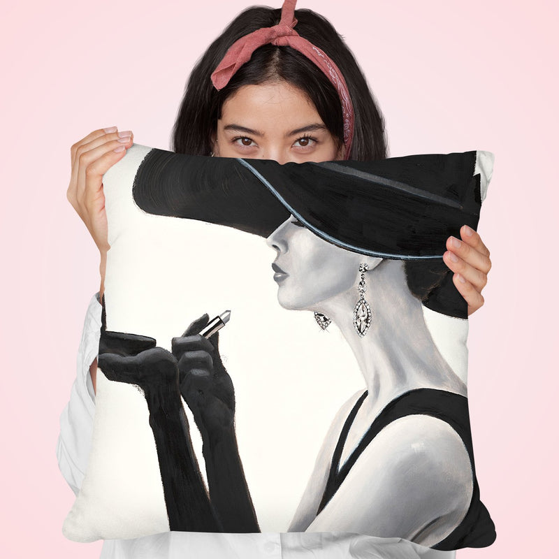 Haute Chapeau Ii Throw Pillow by Marco Fabiano