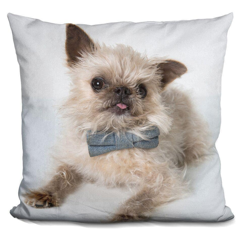 Griffin Bow TieUare Throw Pillow