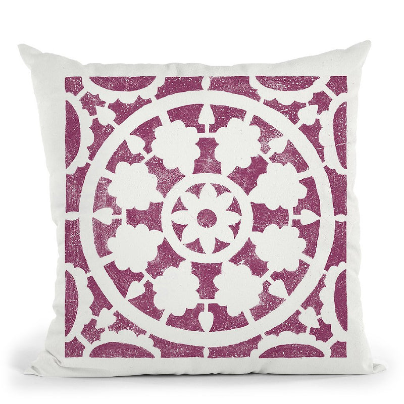 Hacienda Tile Vi Throw Pillow By Moira Hershey