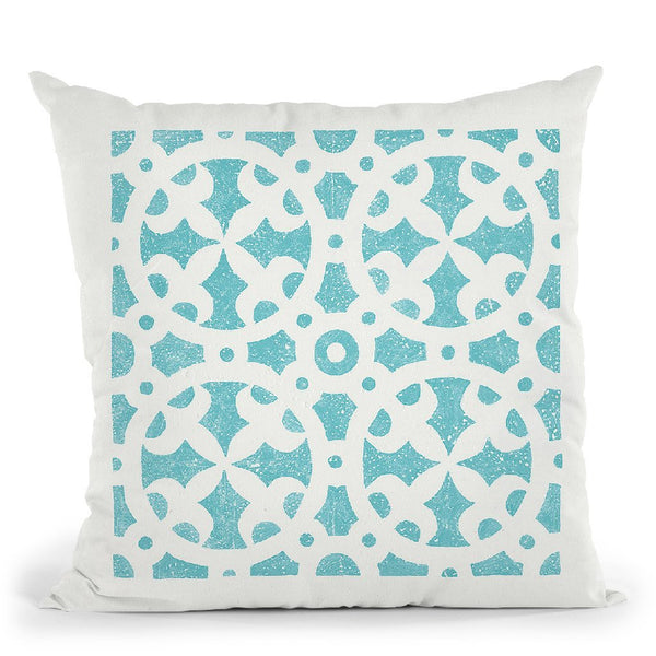 Hacienda Tile V Throw Pillow By Moira Hershey