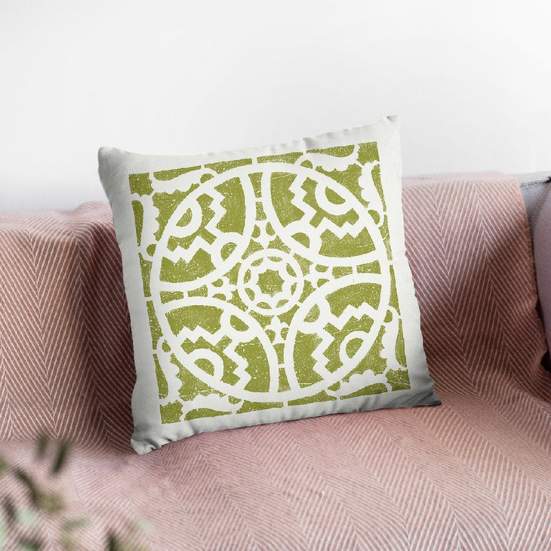 Hacienda Tile Iv Throw Pillow By Moira Hershey