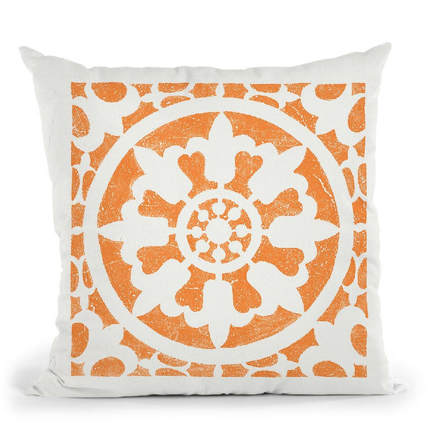 Hacienda Tile Ii Throw Pillow By Moira Hershey