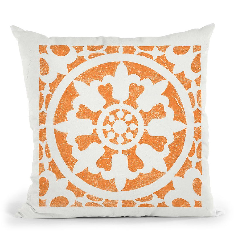Hacienda Tile Ii Throw Pillow By Moira Hershey