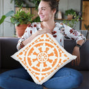 Hacienda Tile Ii Throw Pillow By Moira Hershey
