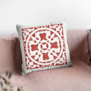 Hacienda Tile I Throw Pillow By Moira Hershey