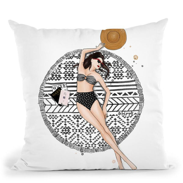 Beach Day Throw Pillow By Maja Tomljanovic