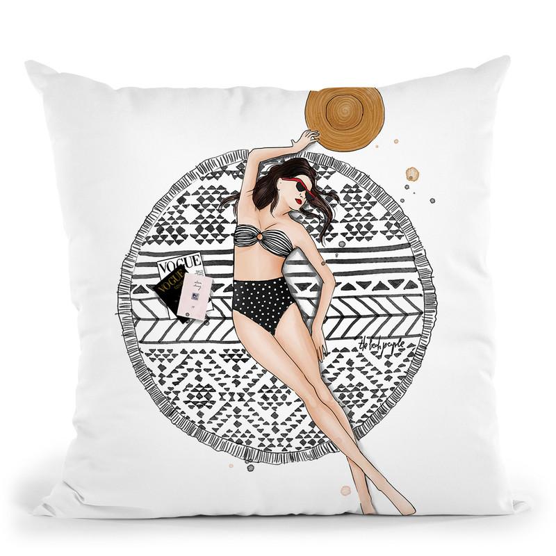 Beach Day Throw Pillow By Maja Tomljanovic