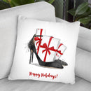 Happy Holidays Throw Pillow By Maja Tomljanovic