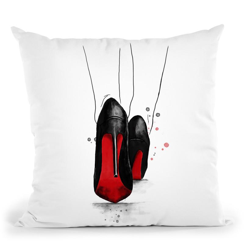 Heels I Throw Pillow By Maja Tomljanovic