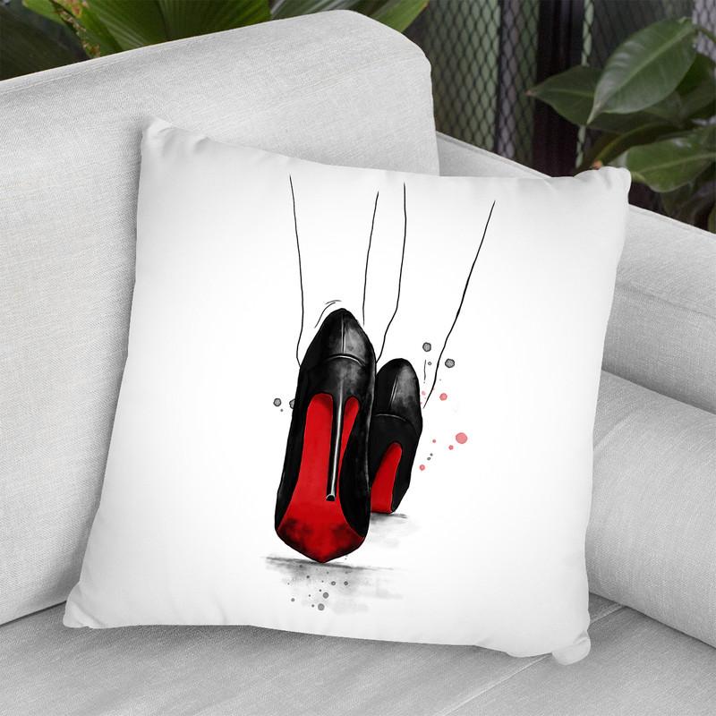 Heels I Throw Pillow By Maja Tomljanovic