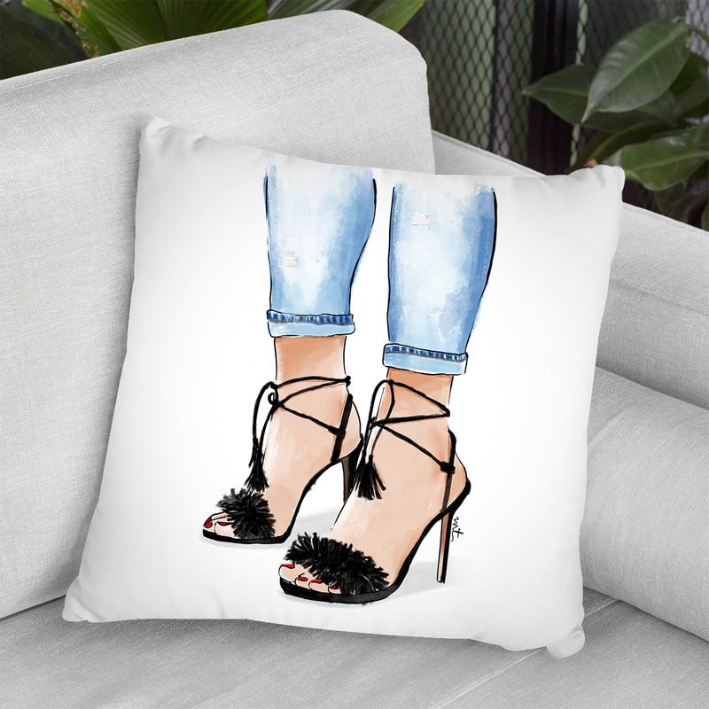 Heels Throw Pillow By Maja Tomljanovic