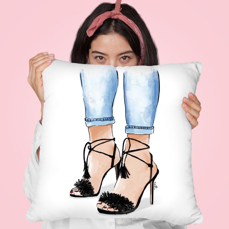 Heels Throw Pillow By Maja Tomljanovic