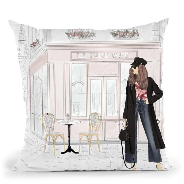 Le Pure Cafe Throw Pillow By Maja Tomljanovic