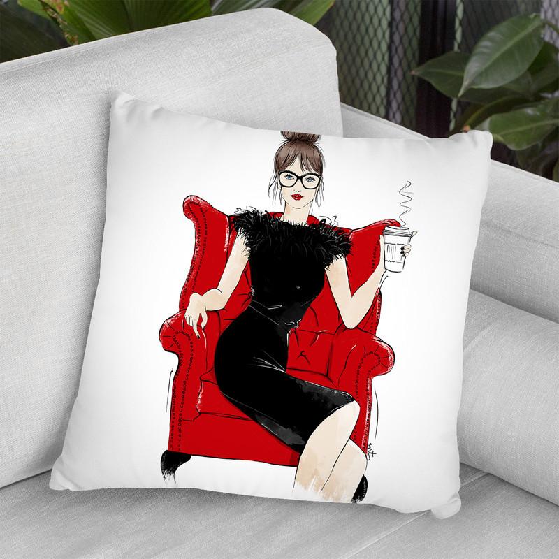 Let'S Talk Throw Pillow By Maja Tomljanovic