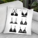 Little Black Bra Throw Pillow By Maja Tomljanovic