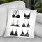 Little Black Bra Throw Pillow By Maja Tomljanovic