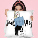 Moday Wake Up Throw Pillow By Maja Tomljanovic