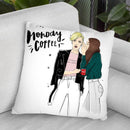 Monday Coffee Secrets Throw Pillow By Maja Tomljanovic