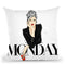 Monday Feels Throw Pillow By Maja Tomljanovic