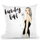 Monday Girl Throw Pillow By Maja Tomljanovic